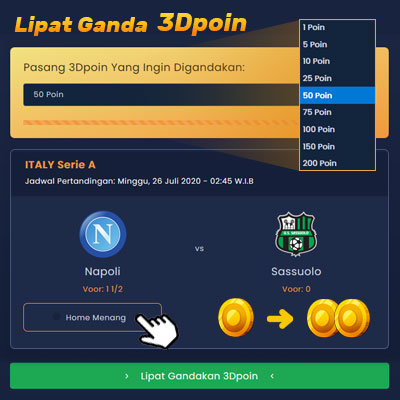 lipat ganda 3Dpoin 3dbet