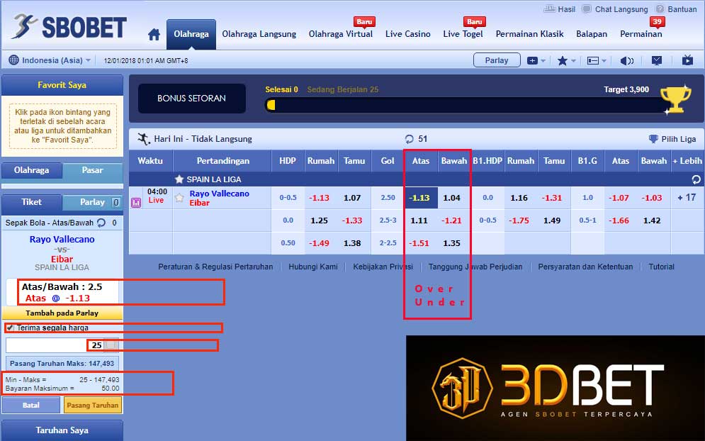 harga taruhan over sbobet