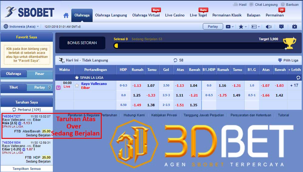 harga pasaran sbobet